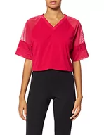 Koszulki i topy damskie - Puma Damska Fashion Luxe Raglan Top Shirt Persian Red-Matte Foil Print S 520946 - miniaturka - grafika 1