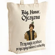 Torby i wózki na zakupy - Torba bawełniana premium na zakupy 1670 Bóg Honor Ojczyzna - miniaturka - grafika 1