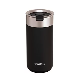 Quokka Boost Coffee Tumbler - Kubek termiczny ze stali nierdzewnej z zaparzaczem 400 ml (Carbon Black) - Kubki termiczne - miniaturka - grafika 1