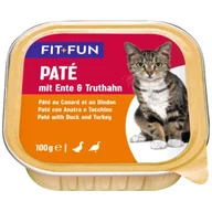 Mokra karma dla kotów - FIT+FUN Adult Paté Kaczka i indyk 32x100 g - miniaturka - grafika 1