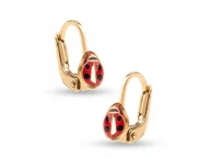 Biżuteria dla dzieci - ŚLICZNE ZŁOTE KOLCZYKI DLA DZIEWCZYNKI BIEDRONECZKI BIEDRONKI 14KT 585 - miniaturka - grafika 1