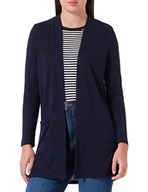 Swetry damskie - TOM TAILOR Damski Kardigan z kieszeniami 1032699, 30025 - Navy Midnight Blue, XS - miniaturka - grafika 1