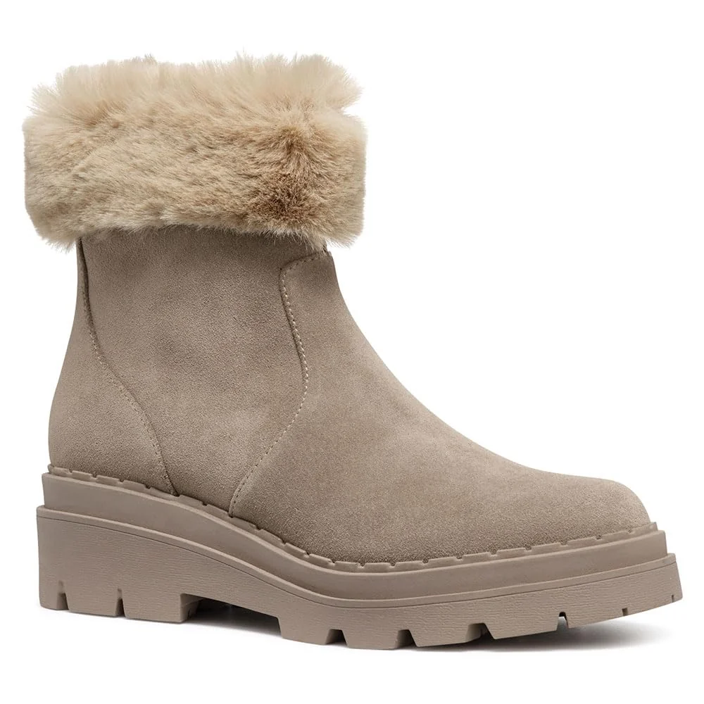 Geox D Felleny G Ankle Boot damskie, taupe Beige, 40 EU