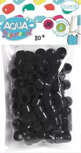 Aladine Koraliki, aqua big pearl, czarne, 80 sztuk - Scrapbooking - miniaturka - grafika 1
