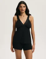 Piżamy damskie - Piżama damska ONYX Esotiq czarny M - miniaturka - grafika 1