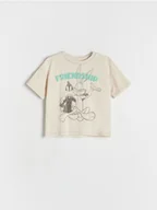 Bluzki dla niemowląt - Reserved - Bawełniany t-shirt Looney Tunes - jasnoszary - miniaturka - grafika 1