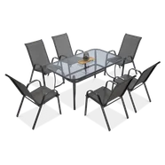 Zestaw Mebli Ogrodowych Bologna 150/6 Light Grey