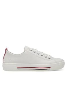 Remonte Tenisówki D0900-80 Biały - Trampki damskie - miniaturka - grafika 1