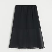 Sukienki i spódniczki dla dziewczynek - Reserved - Spódnica midi - Czarny - miniaturka - grafika 1