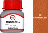 Środki do obuwia i ubrań - G10-01 KARMELOWY 16 RENOSKÓR FARBA DO BUTÓW WILBRA DO SKÓRY LICOWEJ LAKIER - miniaturka - grafika 1