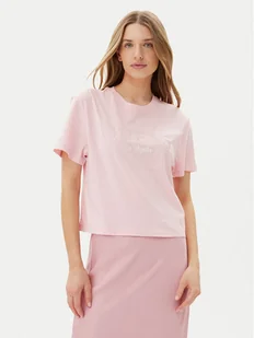 Guess T-Shirt V5GI09 K9RM1 Różowy Regular Fit - Koszulki i topy damskie - miniaturka - grafika 1