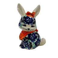 Figurki dekoracyjne - Ceramiczne zajączek Daisy Ceramika Bolesławiec - miniaturka - grafika 1
