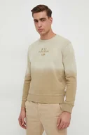 Bluzy męskie - Pepe Jeans bluza bawełniana Rowon męska kolor beżowy wzorzysta - miniaturka - grafika 1