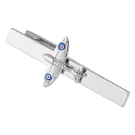 Spinki do mankietów i krawatów - Spinka do krawata Samolot Spitfire X2 T56 - miniaturka - grafika 1