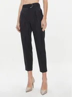 Spodnie damskie - Boss Spodnie materiałowe Tapiah1 50498449 Granatowy Regular Fit - miniaturka - grafika 1