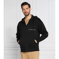 Bluzy męskie - CALVIN KLEIN JEANS Bluza OFF PLACED INSTIT ZIP-THROUGH | Regular Fit - miniaturka - grafika 1