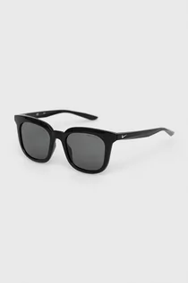 Okulary przeciwsłoneczne - Nike okulary przeciwsłoneczne damskie kolor czarny - grafika 1