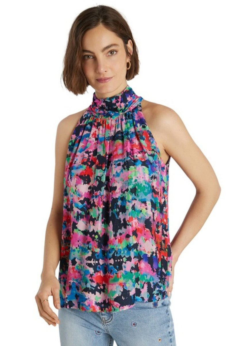 Bluzka damska Desigual Manhattan top wzorzysta -L