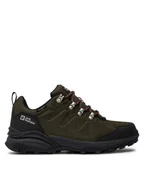Buty trekkingowe męskie - Jack Wolfskin Trekkingi Refugio Texapore Low M 4049851 Zielony - miniaturka - grafika 1