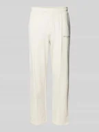 Spodnie sportowe męskie - Spodnie dresowe z elastycznym ściągaczem - miniaturka - grafika 1