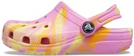 Buty dla dziewczynek - Crocs Unisex Classic Marbled Clog T drewniane buty dziecięce, Taffy Pink Multi, 23/24 EU - miniaturka - grafika 1