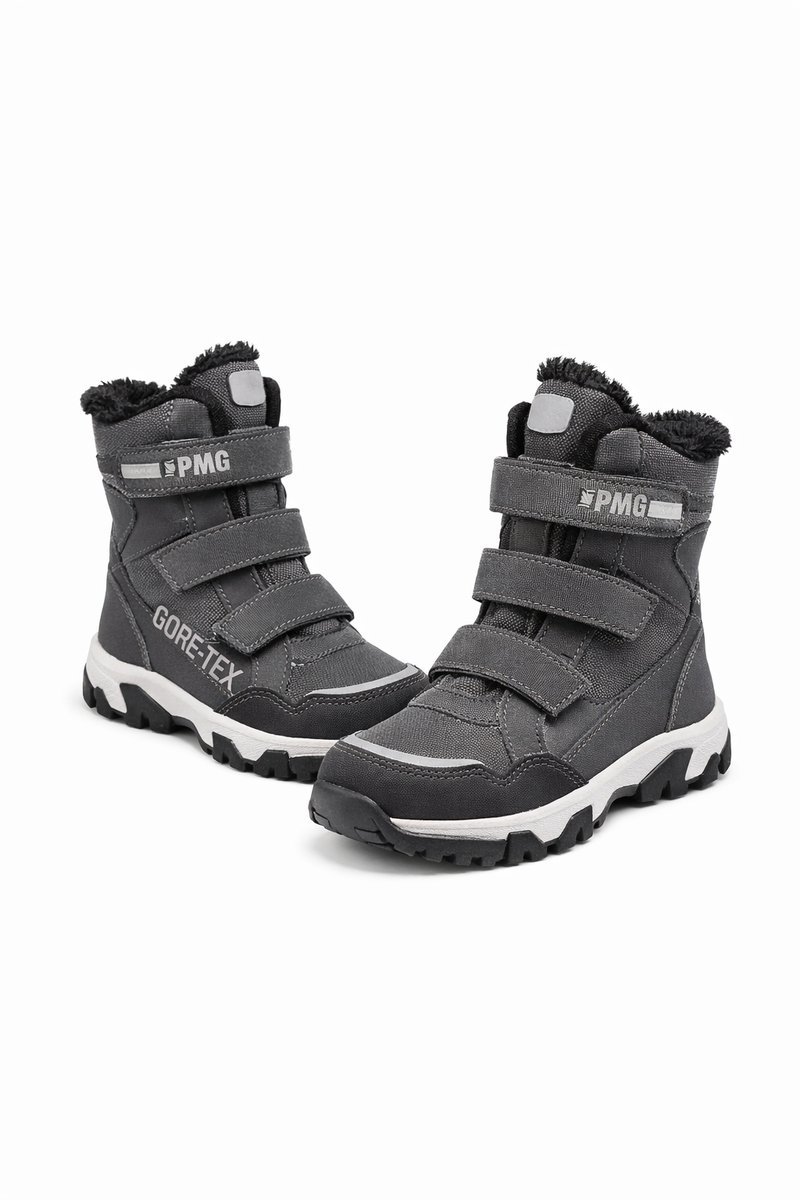 PRIMIGI ŚNIEGOWCE DZIECIĘCE GORE TEX Z ZAPIĘCIEM NA RZEPY SZARE 31 2I4A