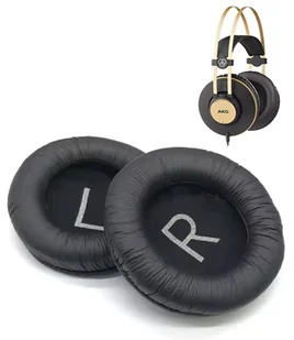 Nauszniki Pady Gąbki do AKG K52 K72 K92 K181 K182 K240 K540 K845 Czarne - Akcesoria do słuchawek - miniaturka - grafika 1