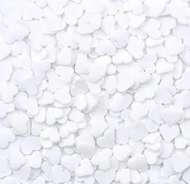 Dodatki do ciast w proszku - POSYPKA CUKROWA - SERCA SERDUSZKA białe - 20g - miniaturka - grafika 1