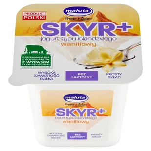 Maluta Skyr+ Jogurt typu islandzkiego waniliowy 200 g - Kefiry, jogurty, maślanki - miniaturka - grafika 1