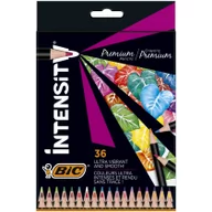 Przybory szkolne - BIC Kredki ołówkowe  Intensity Premium 36 kolorów pudełko - miniaturka - grafika 1