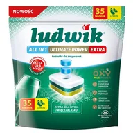 Akcesoria i części do zmywarek - Tabletki do zmywarek LUDWIK All in One Ultimate Power Extra Lemon 35 szt. - miniaturka - grafika 1