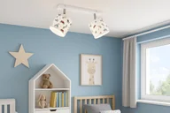 Lampy sufitowe - Lampa wisząca regulowana do pokoju chłopca autka - miniaturka - grafika 1