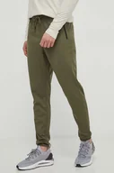 Spodnie męskie - Under Armour spodnie dresowe kolor zielony gładkie - miniaturka - grafika 1