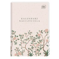 Kalendarze - INTERDRUK Kalendarz Nauczy Ksiaz A5 oprawa twarda Flower Int - miniaturka - grafika 1
