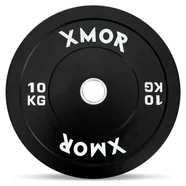Obciążenie do sztangi 10 kg BLACK TRAINING BUMPER PLATES XMOR