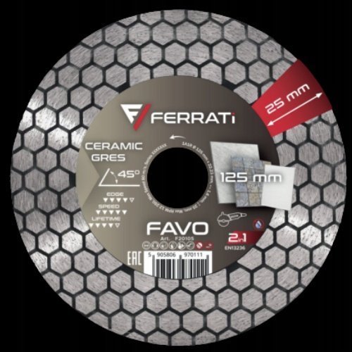 Bosch FERRATI TARCZA DIAMENTOWA TNĄCA I SZLIFUJĄCA FAVO 125MM x 22,23 MM 2in1