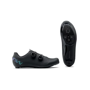 Buty rowerowe szosowe męskie NORTHWAVE Revolution 3 czarne - Buty rowerowe - miniaturka - grafika 1