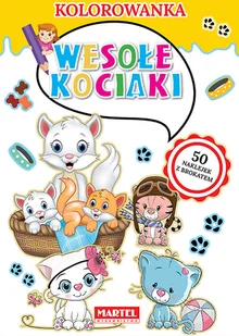 Martel Kolorowanka Wesołe kociaki praca zbiorowa - Kolorowanki, wyklejanki - miniaturka - grafika 1