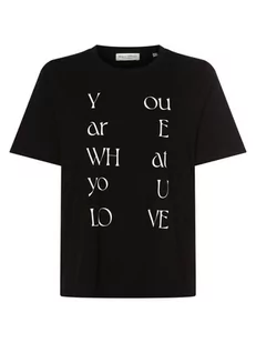 Marc O'Polo - T-shirt damski, czarny - Koszulki i topy damskie - miniaturka - grafika 1