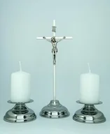 Dewocjonalia - Komplet, zestaw kolędowy mosiężny niklowany - miniaturka - grafika 1