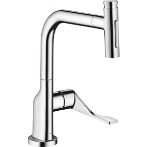 AXOR 39862000 AXOR Citterio Single lever kitchen mixer Select with pull-out spray 2jet, chrom - Baterie kuchenne - miniaturka - grafika 1