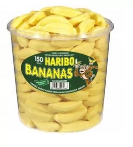 Haribo, żelki o smaku bananowym Banany, 150 sztuk - Żelki - miniaturka - grafika 1
