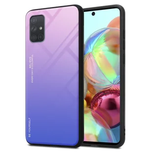 Pokrowiec Do Samsung Galaxy A71 4G Etui w RÓŻOWO - NIEBIESKI TPU Obudowa Case Cover Plecki Ochronny Cadorabo - Etui i futerały do telefonów - miniaturka - grafika 1
