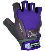 Rękawice do ćwiczeń - Rękawice fitness Power System  Fitness Rukavice Womans Power Fialové XL - miniaturka - grafika 1