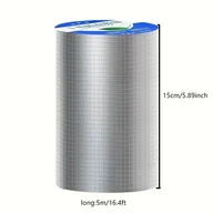 Inne - TEMU Wodoodporna Taśma Uszczelniająca z Gumy Butylowej, 5.895in x 16.4ft - Samoprzylepna Aluminiowa do Metalowych Rur, Naprawy Kamperów, Uszczelki do - miniaturka - grafika 1