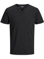 Koszulki męskie - Jack & Jones Koszulka "Split" w kolorze czarnym - miniaturka - grafika 1