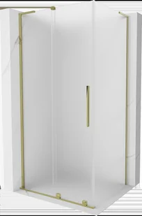Mexen Velar L kabina prysznicowa rozsuwana 120x80 cm, szron, złota - 871-120-080-33-50 - Kabiny prysznicowe - miniaturka - grafika 1