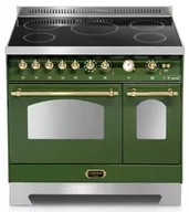 Kuchenki elektryczne - Kuchnia z płytą indukcyjną LOFRA DOLCEVITA 90 OLIVA VERDE RVD96MFTE/5i gold - miniaturka - grafika 1