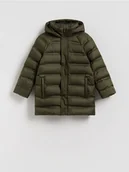 Kurtki i płaszcze dla chłopców - Reserved - Pikowana kurtka z puchem - zielony - miniaturka - grafika 1