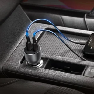 Ugreen ładowarka samochodowa 2x USB Typ C Quick Charge 3.0 PD 3.0 36 W FCP AFC 3 A szary (CD213 70594) - Ładowarki samochodowe - miniaturka - grafika 8